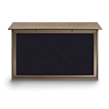 United Visual Products Indoor Enclosed Combo Board, 48"x36", White Frame/Grey & Medium Grey UVCB4836W-GREY-MEDGRY